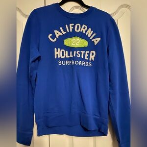 Hollister Men's Blue Crewneck Sweater